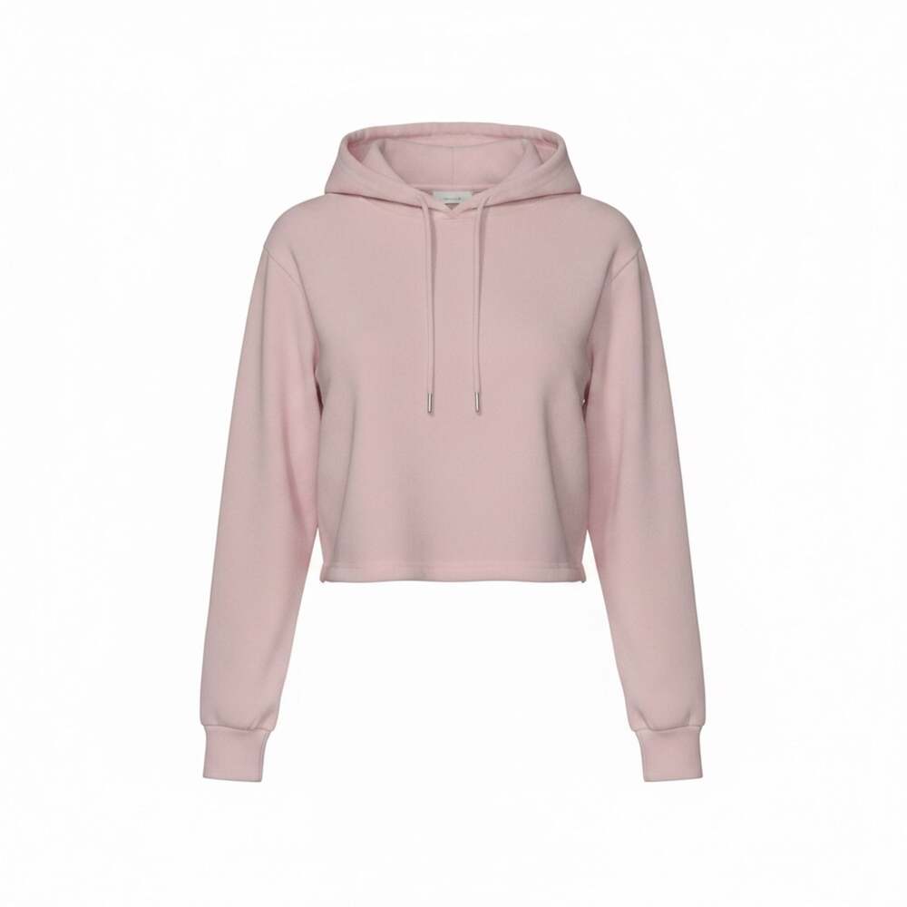 Love Love Love  Womens Pink Cropped Hoodie Size Medium